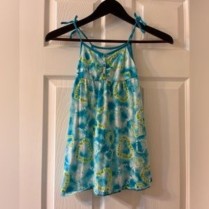Girls size 6 sundress cotton tie die